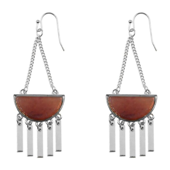 Kinsley Armelle Jewelry - Kinsley Armelle Bianca Collection Silver Aragonite Earrings Limited Edition NWT
